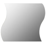8 Pieces Of 20 X 20cm Corrugated Glass Wall Mirrors