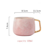 Marble ceramic cup