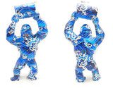Grand singe roi KONG décor à la maison gorille SCULPTURE décorative sauvage KONG baril d'huile avec manchettes STATUE cadeau d'anniversaire mariage R4715