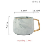 Marble ceramic cup