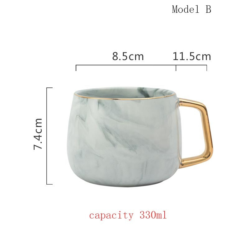 Marble ceramic cup