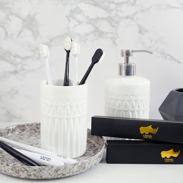 Super soft and very soft toothbrush