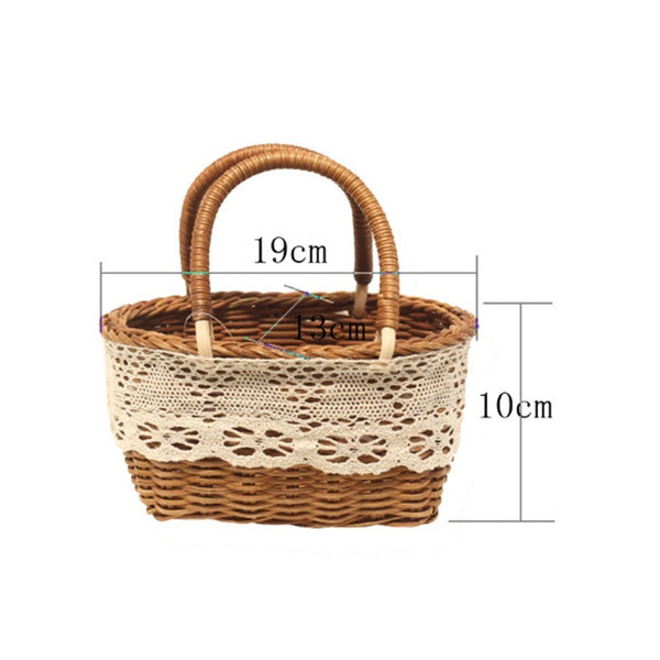 Hand-woven Flower Baskets For Home Wedding Decoration