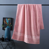 Pure Color Thick Cotton Bath Towel Set Towel Set Increased Pure Cotton Beach Towel Beauty Salon Bath Towel