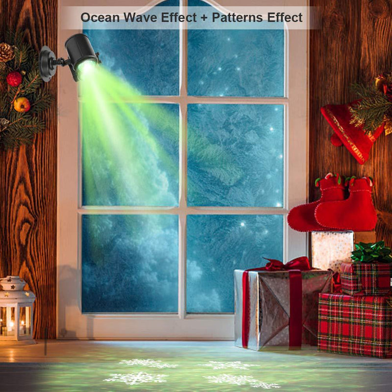 Dual Tube Garden Water Pattern Projection Light Children Bedroom Ambient Lamp Uplights Stage Lighting Effect Light