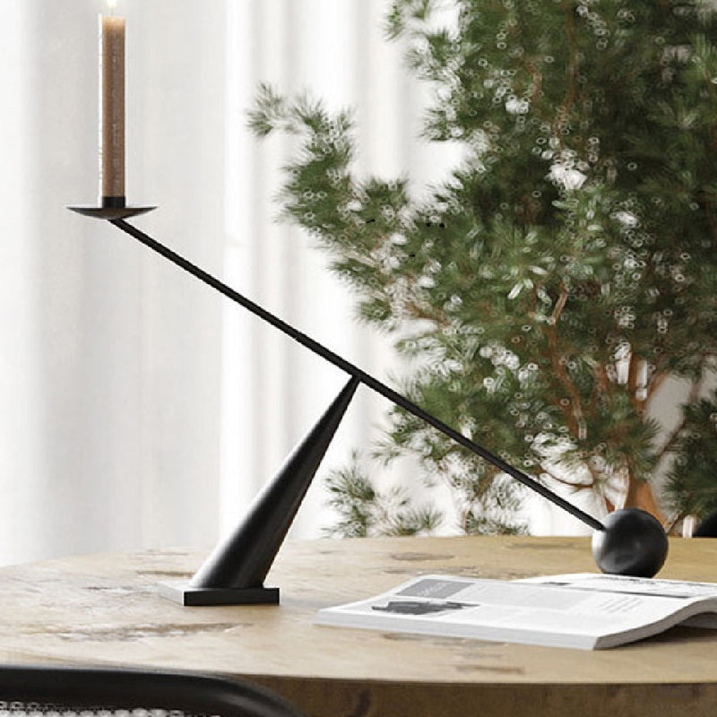 Modern Minimalist Creative Black Candlestick